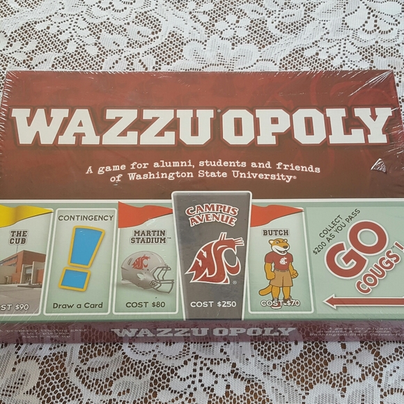 Games Sealed Wazzuopoly Board Game Washington State Poshmark